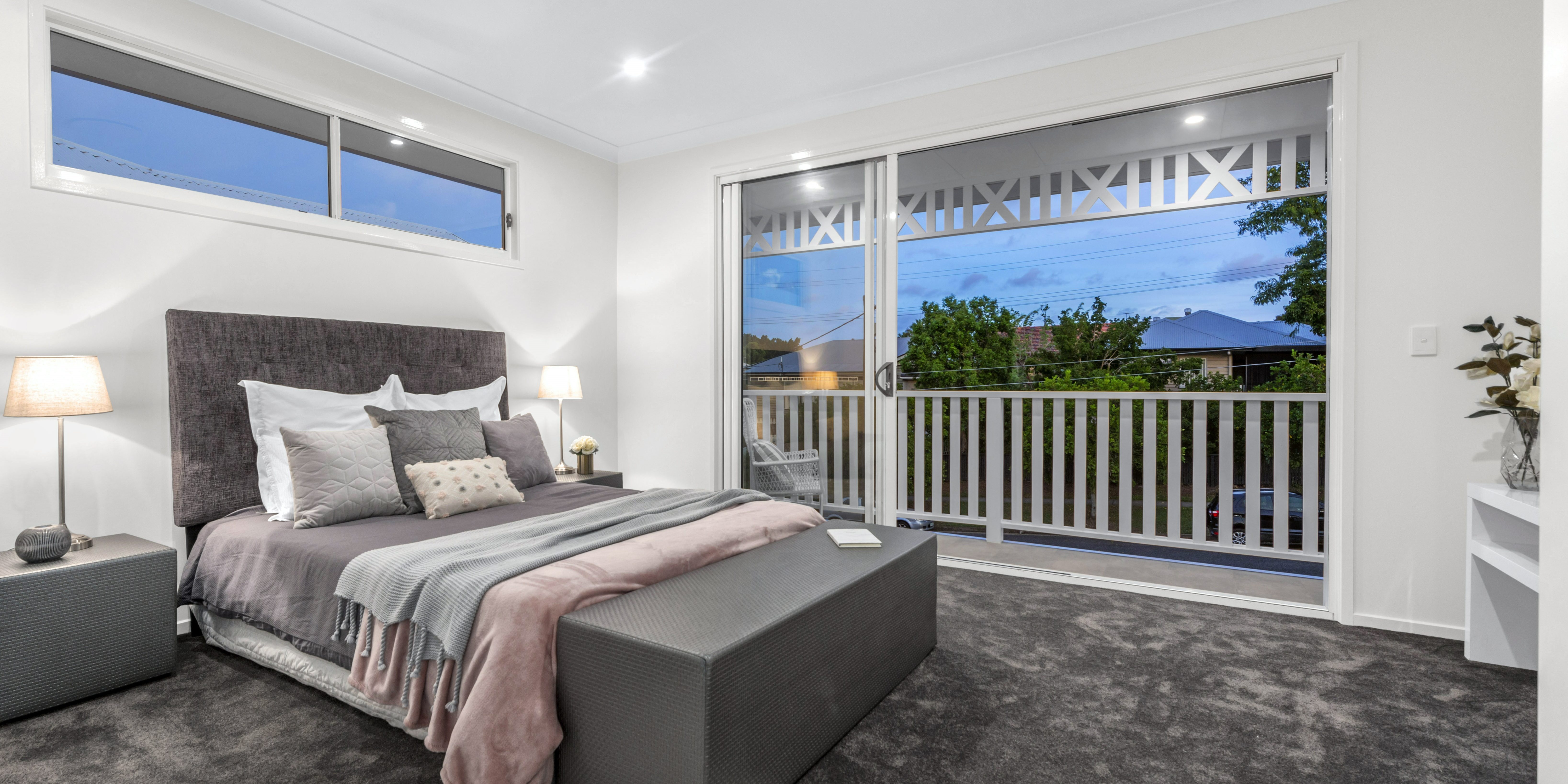 Ashgrove Residence Design Vision Property Styling Main Bedroom Ashgrove Residence - Brisbane Property Styling